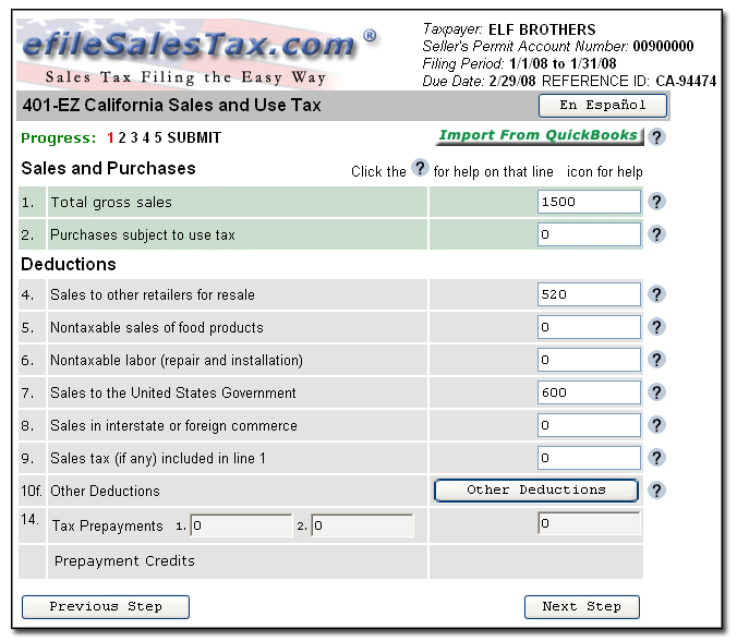 Sales Tax Filing Software For California Colorado Florida And Illinois